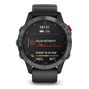 Garmin Fenix 6 Pro Solar Edition Slate Gray With Black Band (010-02410-15/14)