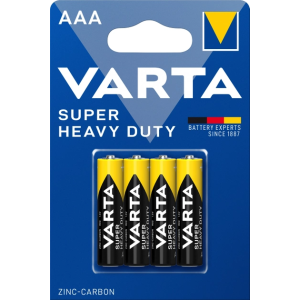 Varta AAA bat Zinc-Carbon 4шт SUPERLIFE (02003101414)