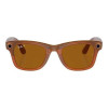 Ray-Ban Meta Wayfarer Shiny Caramel Frame Brown Lenses (RW4008 670683 50-22)