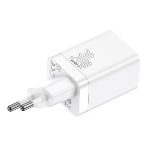 Baseus Super Si Pro Quick Charger C+U 30W White (CCSUPP-E02)
