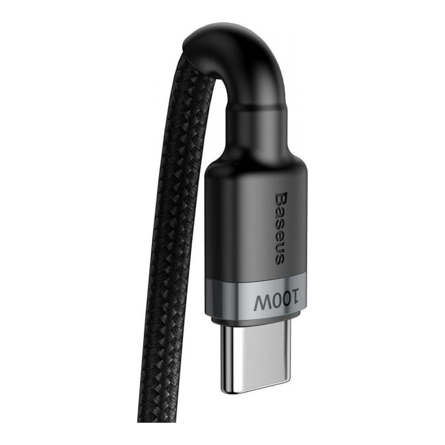 Baseus Cafule PD2.0 100W flash charging Type-C For Type-C cable (20V 5A) 2m Gray+Black (CATKLF-ALG1)