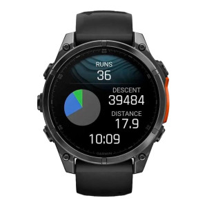 Garmin Fenix 8 47mm AMOLED Slate Gray with Black Silicone Band (010-02904-00/09)