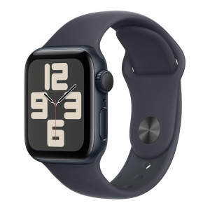 Apple Watch SE 2 GPS 44mm Midnight Aluminium Case w. Midnight Sport Band - M/L (MXEK3)