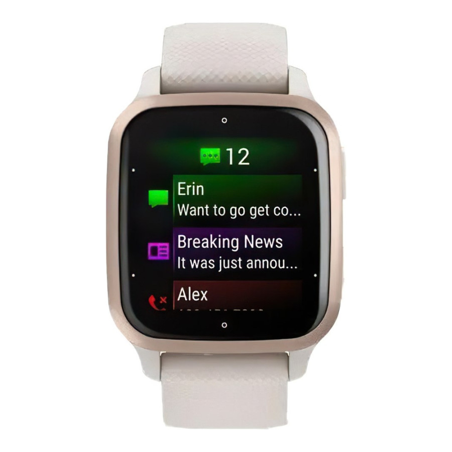 Garmin Venu Sq 2 – Music Edition Peach Gold Al. Bezel w. Ivory Case and S. Band (010-02700-01/11/81)