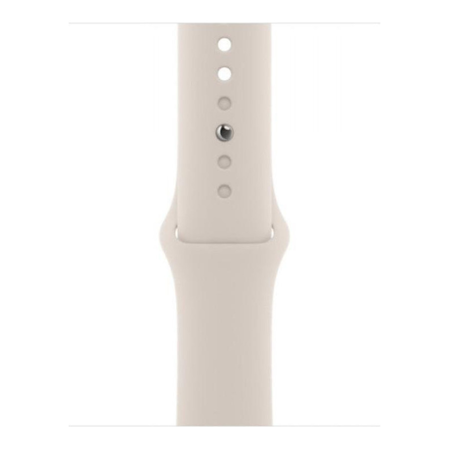 Apple Watch Series 8 GPS 41mm Starlight Aluminum Case w. Starlight S. Band - M/L (MNUF3) (US)