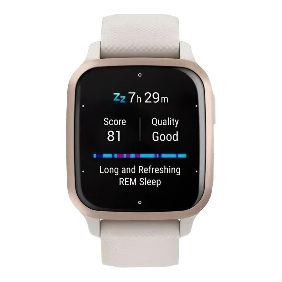 Garmin Venu Sq 2 – Music Edition Peach Gold Al. Bezel w. Ivory Case and S. Band (010-02700-01/11/81)