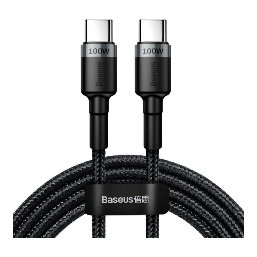 Baseus Cafule PD2.0 100W flash charging Type-C For Type-C cable (20V 5A) 2m Gray+Black (CATKLF-ALG1)