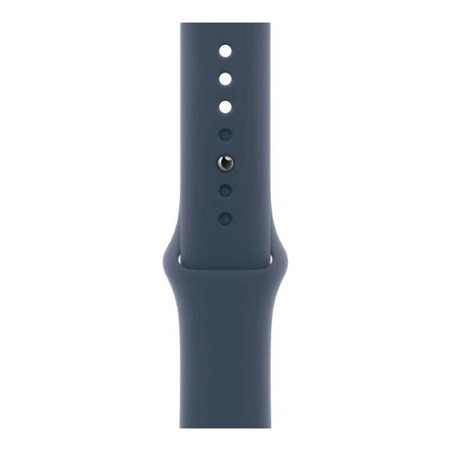 Apple Watch Series 9 GPS 45mm Silver Alu. Case w. Storm Blue S. Band - M/L (MR9E3)