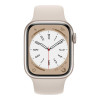 Apple Watch Series 8 GPS 41mm Starlight Aluminum Case w. Starlight S. Band - M/L (MNUF3) (US)