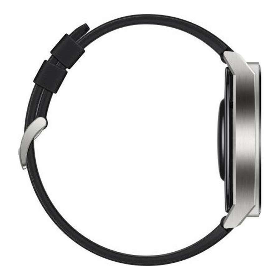 Huawei Watch GT 3 Pro 46 mm Sport Light Titanium Case Black Fluoroelastomer Strap (ODN-B19)