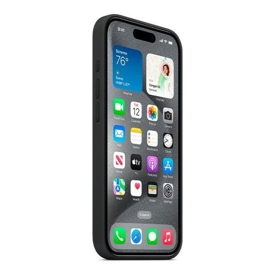 Apple iPhone 15 Pro Max Silicone Case with MagSafe - Black (MT1M3) (OEM)