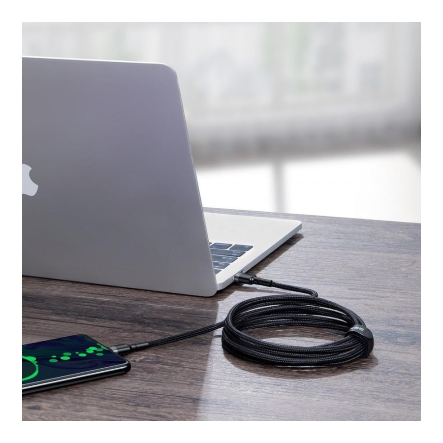 Baseus Cafule PD2.0 100W flash charging Type-C For Type-C cable (20V 5A) 2m Gray+Black (CATKLF-ALG1)