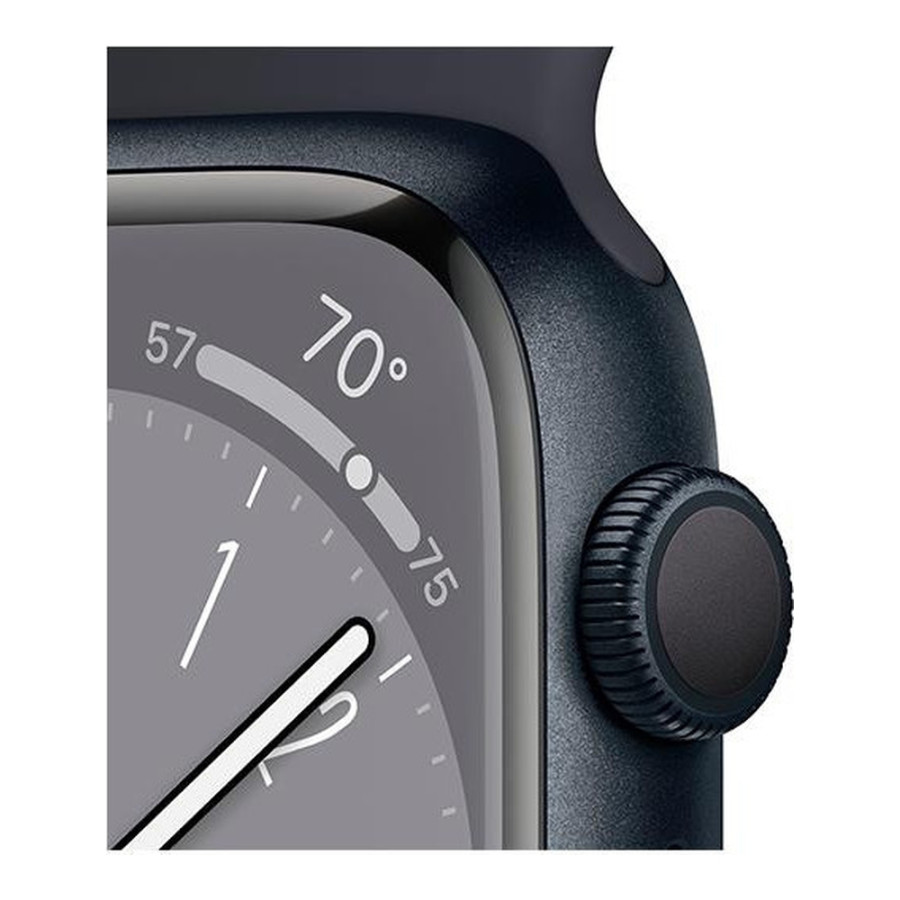 Apple Watch Series 8 GPS 41mm Midnight Aluminum Case w. Midnight Sport Band (MNP53)
