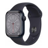 Apple Watch Series 8 GPS 41mm Midnight Aluminum Case w. Midnight Sport Band (MNP53)