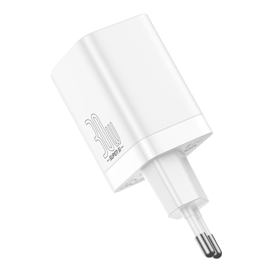 Baseus Super Si Pro Quick Charger C+U 30W White (CCSUPP-E02)