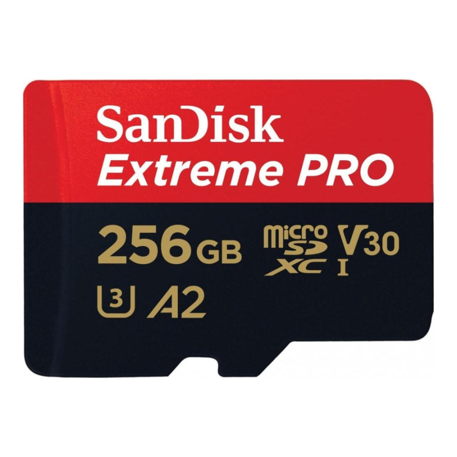 SanDisk 256 GB microSDXC UHS-I U3 Extreme Pro + SD Adapter SDSQXCD-256G-GN6MA