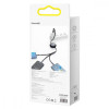Baseus Bright Mirror Retractable Data Cable USB to Micro USB/Lightning/Type-C 3.5A 1.2m Black (CAMLT-MJ01)