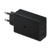 Samsung 65W Power Adapter Trio (w/o cable) Black (EP-T6530NBE) (High Copy)