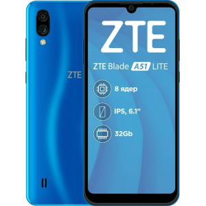 ZTE Blade A51 Lite 2/32GB Blue (UA)
