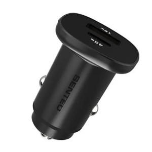 SENTEO Q-03 USB + USB-C PD/QC 63W 3A black