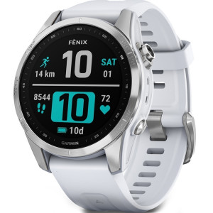 Garmin Fenix 7S Silver with Whitestone Band (010-02539-02/03)