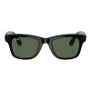 Ray-Ban Meta Wayfarer Large - Shiny Black / G-15 Green (RW4008 601/71 53-22)