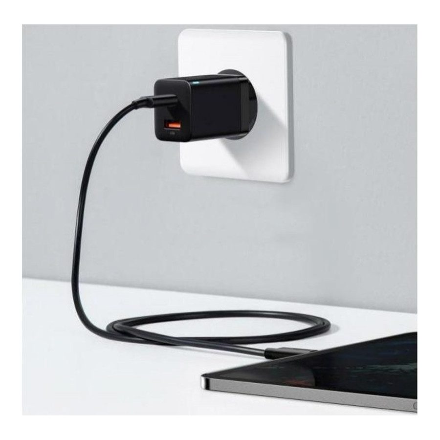 Baseus Super Si Pro Quick Charger USB/Type-C 30W Black (CCSUPP-E01)