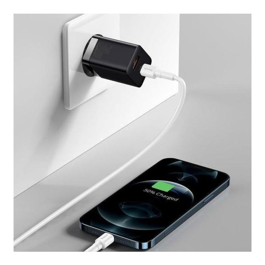 Baseus Super Si Pro Quick Charger USB/Type-C 30W Black (CCSUPP-E01)
