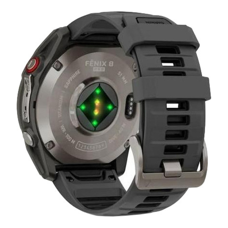 Garmin Fenix 8 Pro 51 mm AMOLED Titanium with Graphite/Black Silicone Band (010-03199-10/11)