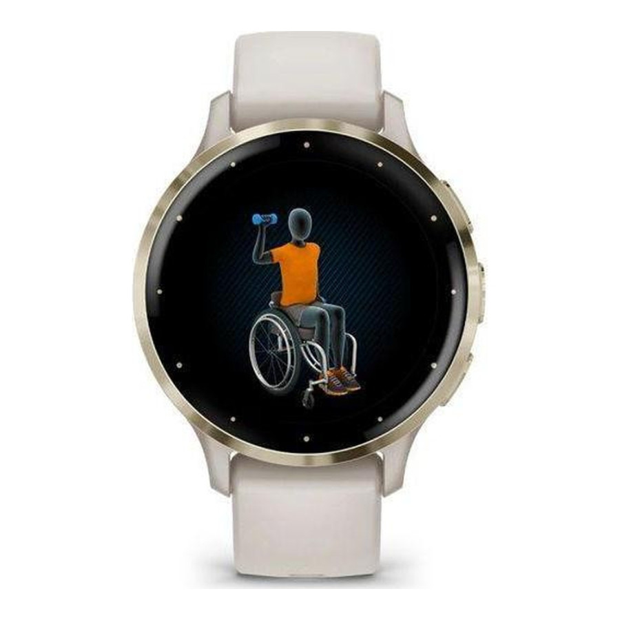 Garmin Venu 3S Soft Gold S. Steel Bezel with Ivory Case and S. Band (010-02785-04/54)