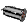 Baseus USB Car Charger USB 3.0 + USB-C 30W Black (CCALL-YS01)