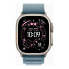 Apple Watch Ultra 3 GPS + Cellular 49mm Natural Tit. Case w. Light Blue Alpine Loop - Small (MEWK4)