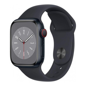 Apple Watch Series 8 GPS 45mm Midnight Aluminum Case w. Midnight Sport Band - M/L (MNUL3)