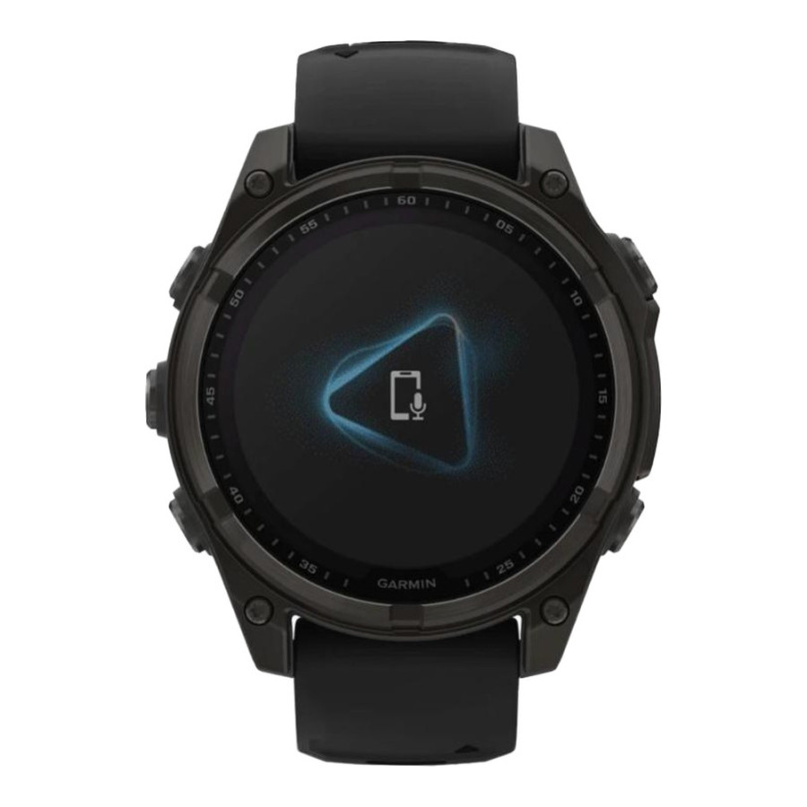 Garmin Fenix 8 47mm Solar Sapphire Carbon Gray DLC Titanium w. Black/Pebble Gray S. Band (010-02906-10/11/70)