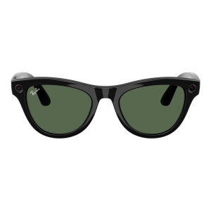 Ray-Ban Meta Skyler Standard - Shiny Black / G-15 Green (RW4010 601/71 52-20)