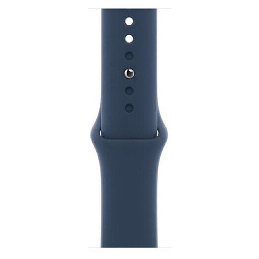 Apple Watch SE GPS 44mm Silver Aluminum Case w. Abyss Blue S. Band (MKQ43)