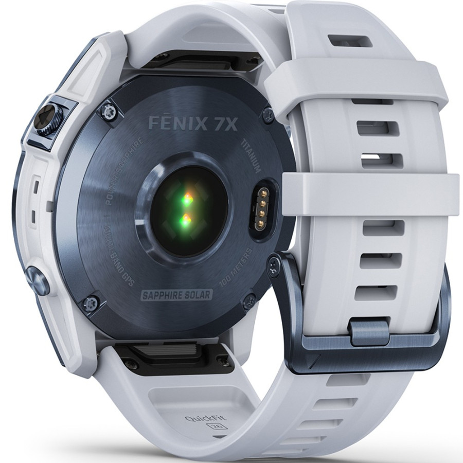 Garmin Fenix 7X Sapphire Solar M. Blue DLC Titanium w. Whitestone Band (010-02541-14/15)