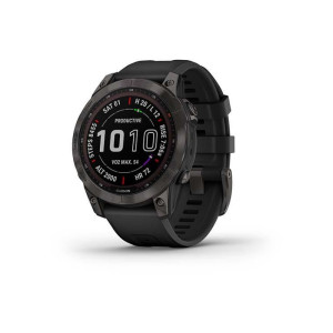 Garmin Fenix 7 Sapphire Solar Carbon Gray DLC Titanium with Black Band (010-02540-20/21)