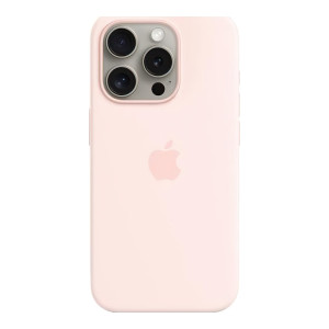 Apple iPhone 15 Pro Silicone Case with MagSafe - Light Pink (MT1F3) (OEM)