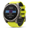 Garmin Fenix 8 47mm Solar Sapphire Titanium w. Amp Yellow/Graphite Silicone Band (010-02906-20/21)