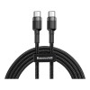 Baseus Cafule PD2.0 60W flash charging USB Type-C 20V 3A 1M Grey+Black (CATKLF-GG1)