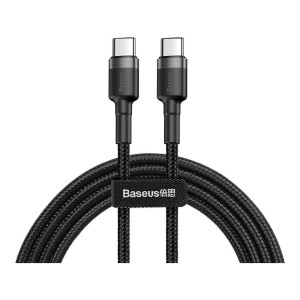 Baseus Cafule PD2.0 60W flash charging USB Type-C 20V 3A 1M Grey+Black (CATKLF-GG1)