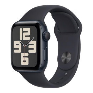 Apple Watch SE 2 GPS 40mm Midnight Aluminium Case with Midnight Sport Band M/L (MR9Y3)