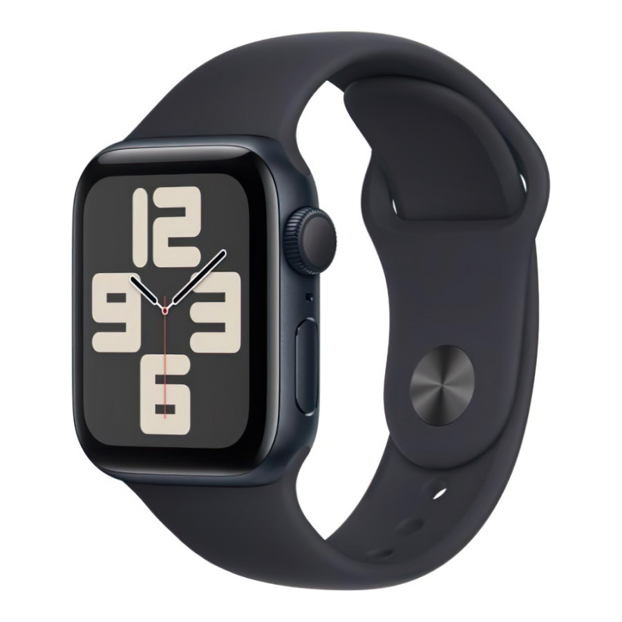 Apple Watch SE 2 GPS 40mm Midnight Aluminium Case with Midnight Sport Band M/L (MR9Y3)