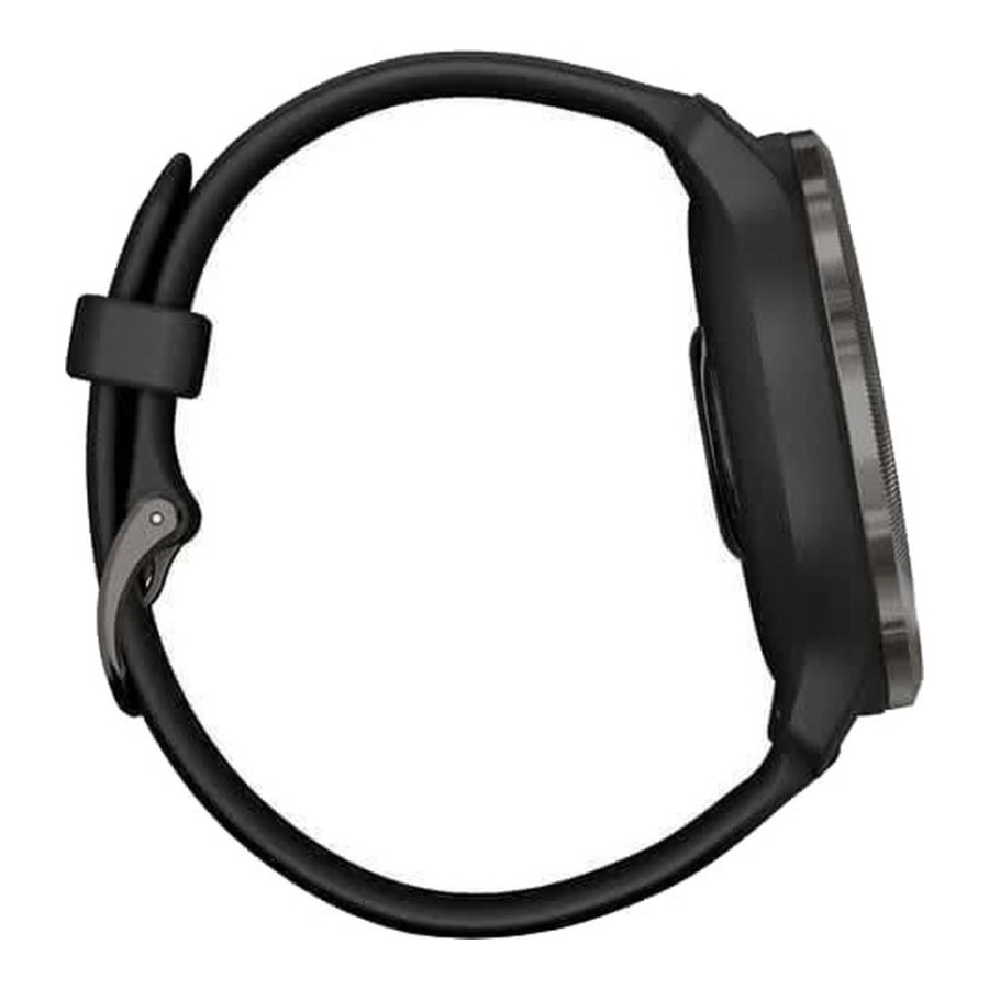 Garmin Venu 2 Slate Stainless Steel Bezel with Black Case and Silicone Band (010-02430-11/01)