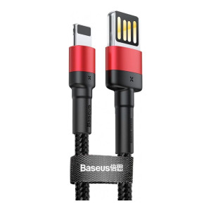 Baseus Cafule Cable Special Edition USB For IP 2.4A 1м Red+Black (CALKLF-G91)