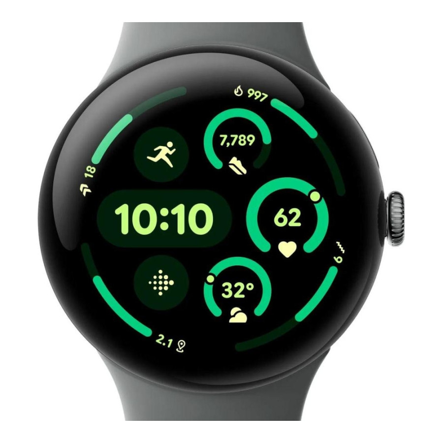 Google Pixel Watch 3 45 mm Wi-Fi Matte Hazel Aluminum Case/Hazel Active Band
