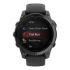 Garmin Fenix E 47mm AMOLED Slate Gray Steel with Black Silicone Band (010-03025-03/01)