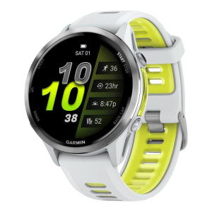 Garmin Forerunner 970 Titanium w. Whitestone Case and Whitestone/T. Amp Yellow Band (010-02969-01/11/61)