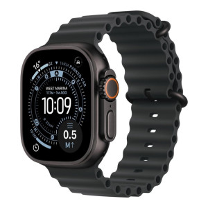 Apple Watch Ultra 3 GPS + Cellular 49mm Black Tit. Case w. Black Ocean Band (MF0J4)